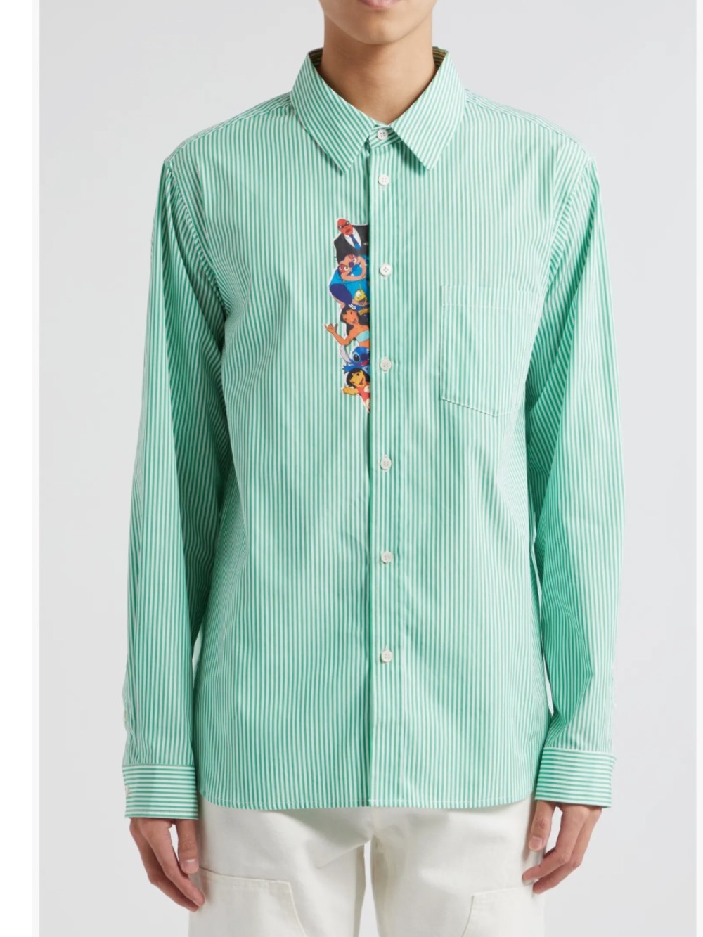 Wahine Disney Gender Inclusive 'Lilo & Stitch' Waimea Stripe Button-Up Shirt